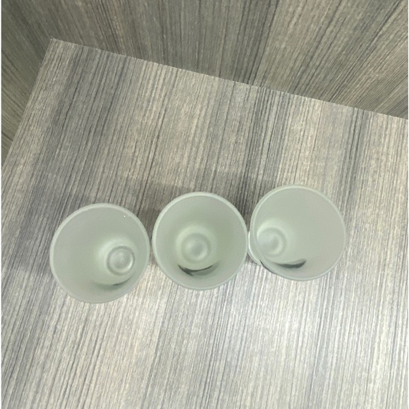 Princess Cruise Line Souvenir Frosted Shot Glasses W/Pewter Ship Seals Set of 3 - Picture 7 of 7